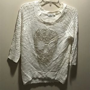 skull sweater top